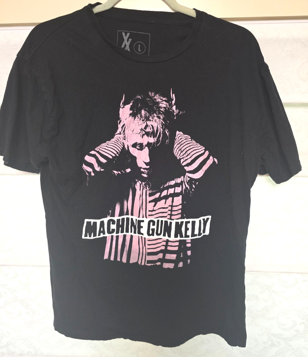 Machine Gun Kelly Shirt Mens Large Black Pink MGK Graphic Tee XX Brand